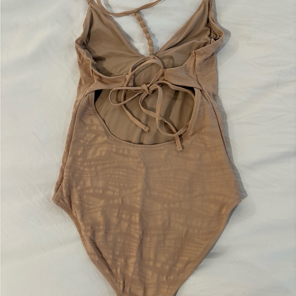 Aerie Tan One Piece swimsuit - Picture 2 of 4